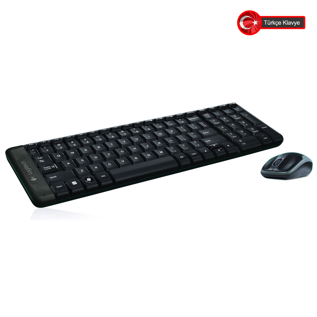 LOGITECH MK220 Q Türkçe Kablosuz Standart Siyah Klavye+ Mouse - LOGITECH - görsel 3
