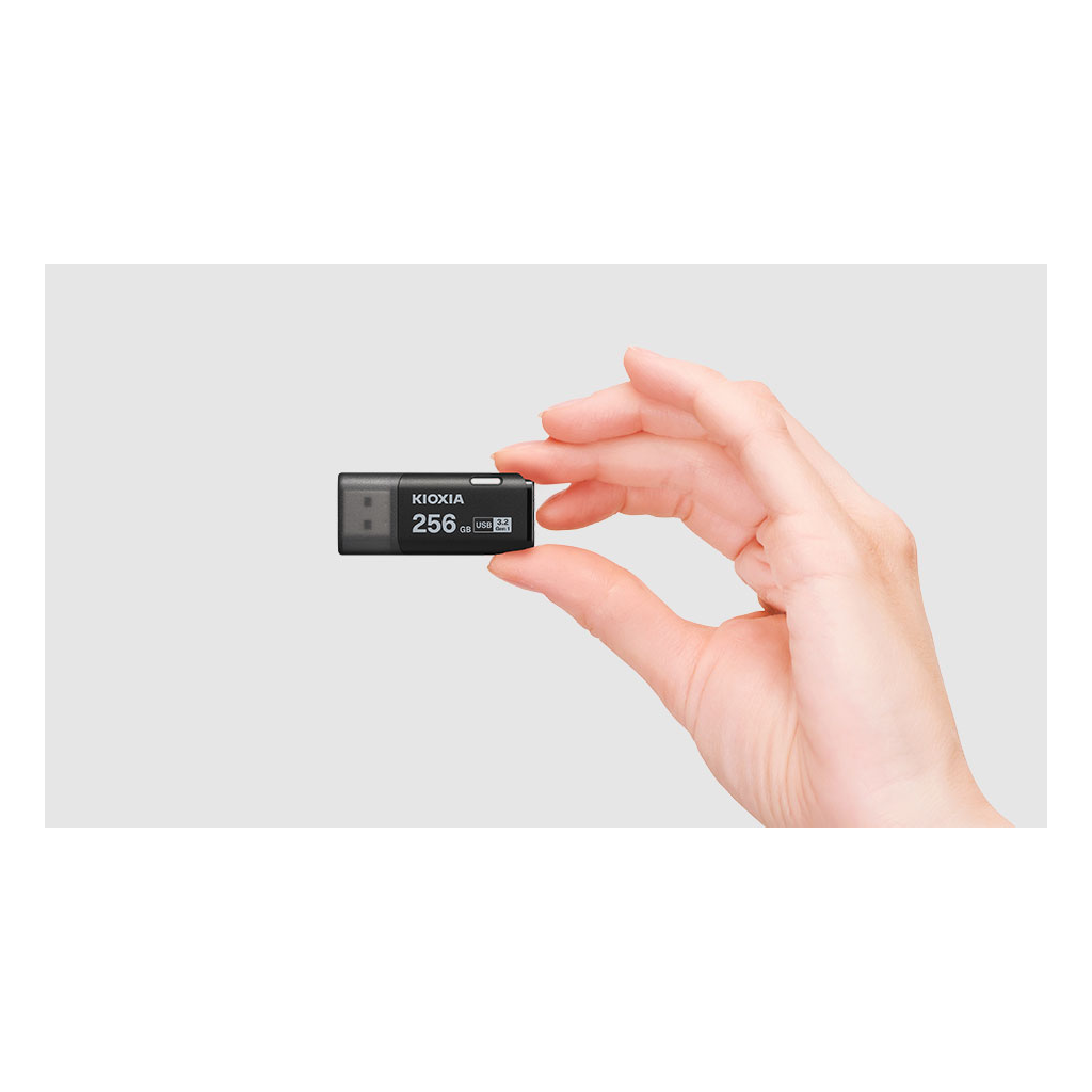 KIOXIA U301K 256GB USB 3.2 Gen1 TransMemory Flash Disk (Siyah) - Kioxia - görsel 2