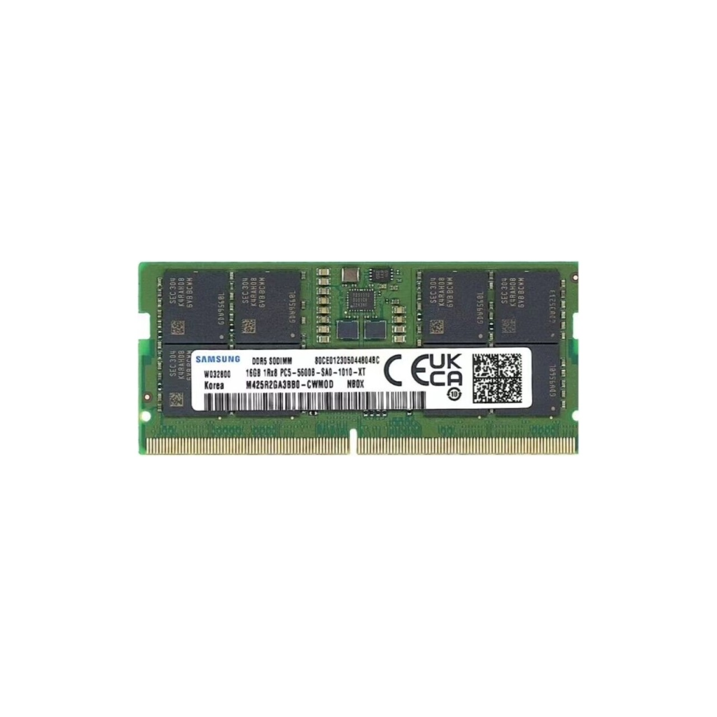 Samsung SAMSO5600/16, 16GB, DDR5, 5600MHz,  CL46, 1.1V Notebook Ram (M425R2GA3BB0-CWMOMD - Samsung