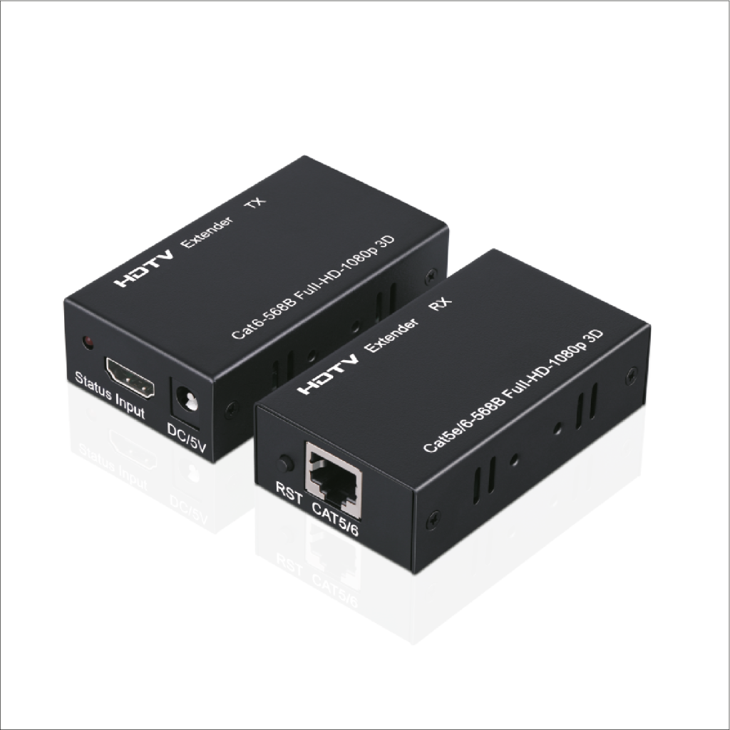 ENKADO EKD-HE60, HDMI Extender 60mt. Cat6 Kablo Üzerinde 60Metre Görüntü Aktarıcı. - Enkado