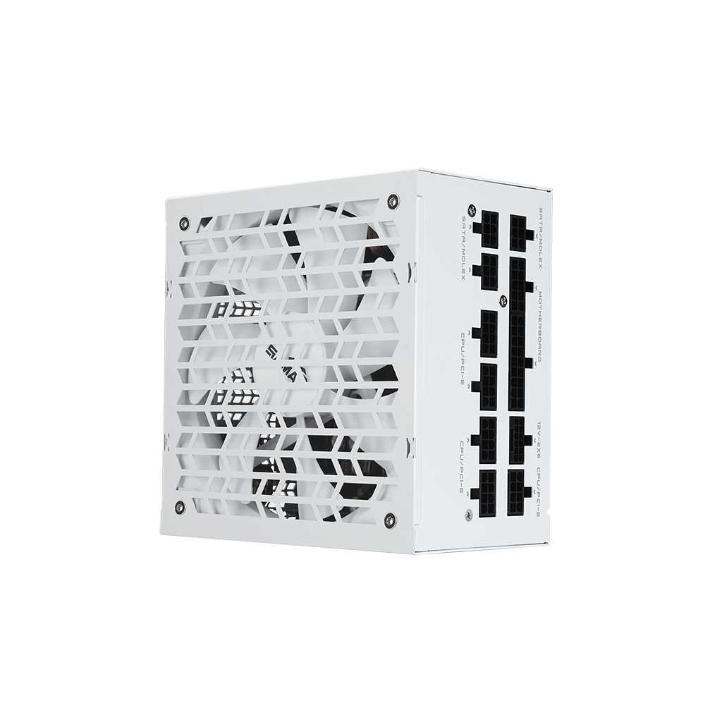 SAMA G850, 850W, White, 80+ Gold, Cybenetics Certified, Full Modüler, PCIE 5.1, ATX3.1, Beyaz, GAMING, ATX, Power Supply (PSU) - Sama - görsel 3