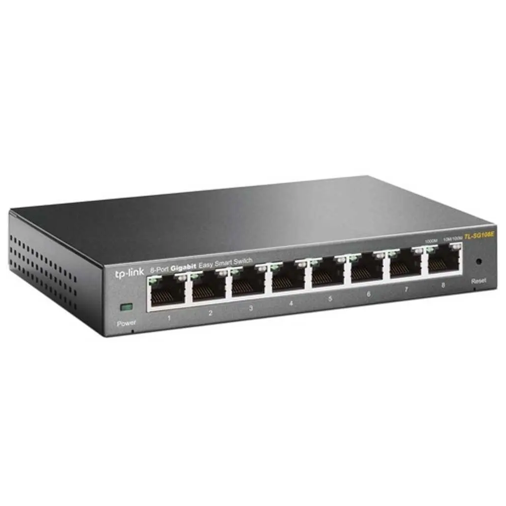 TP-LINK TL-SG108E, 8 Port, GigaBit, Easy Smart, Yönetilebilir, Metal Kasa, Masaüstü Switch - Tp-Link - görsel 2