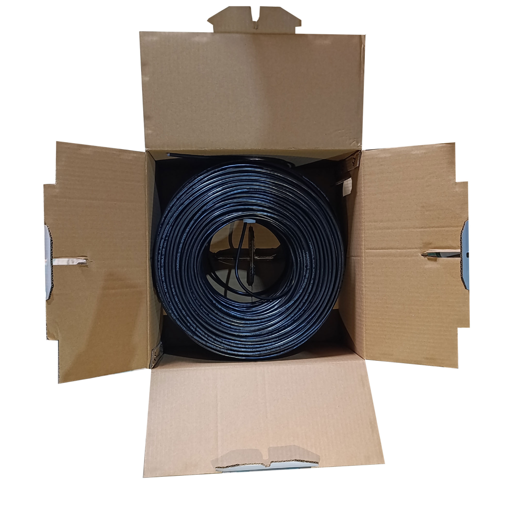 POWERGATE CAT6-OUT-CCA, Outdoor (Dış Mekan), Polietilen, 23AWG 0.57mm, UTP, CAT6, CCA Kablo, 305m, Siyah - PowerGate - görsel 3