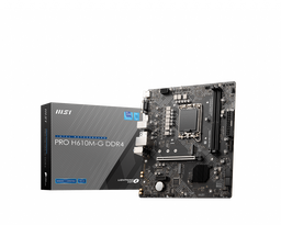 MSI PRO H610M-G DDR4 1700P DDR4 SES GLAN DP/HDMI/VGA SATA3 USB3.2 mATX - MSI