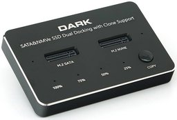DARK (DK-AC-DSDM2C) USB3.2 GEN2 M.2 NVMe&SATA SSD KLON DESTEKLI DOCKING STATION - DARK