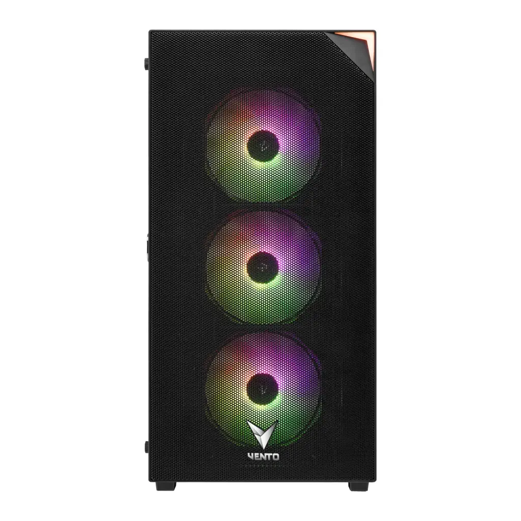VENTO VG4200S, 750W, 80 Plus, Siyah, Temperli Cam, RGB, ATX, Tower, GAMING KASA - Vento - görsel 2