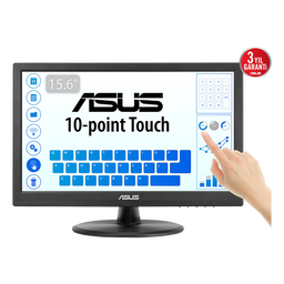 ASUS VT169HE 15.6" 1920x1080 5MS 60HZ IPS HDMI/VGA DOKUNMATIK EYECARE VESA