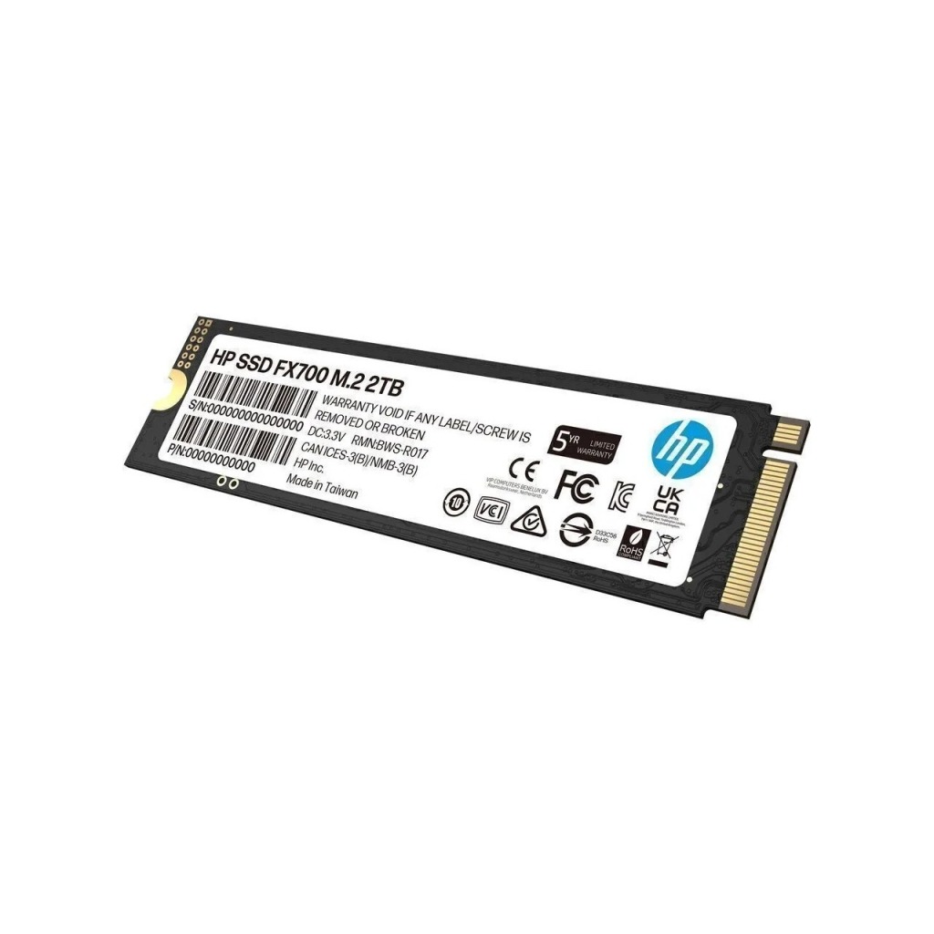 HP 8U2N5AA, FX700, 2TB, 7200/6200, Gen4, NVMe PCIe M.2, 3D NAND, SSD - HP - görsel 3