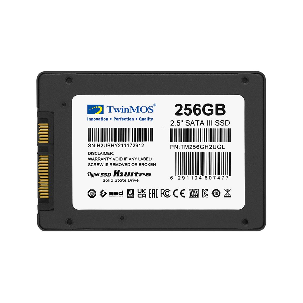 TWINMOS TM256GH2UGL H2 ULTRA 2.5" 256GB (580/550MB/s) SATA (3D NAND) SSD Disk (Gri) - TWINMOS - görsel 5