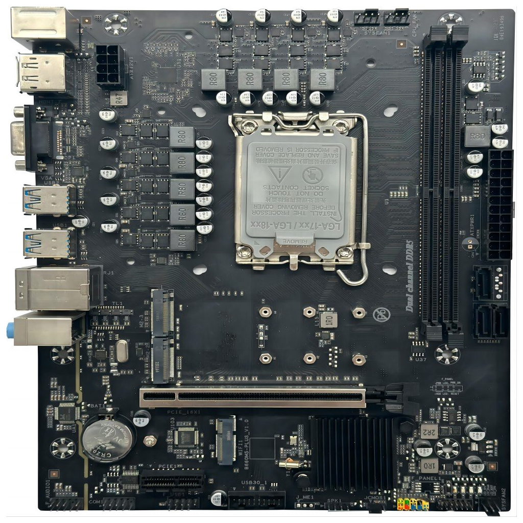 ARKTEK ALPHA FORCE, AK-B760M EG, 2xDDR5, 2x M.2, D-SUB, HDMI, DP, 12-13.14.Nesil, LGA1700 Soket, Anakart - Arktek - görsel 2
