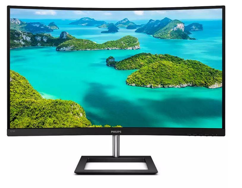 31.5 PHILIPS 325E1C/00 4MS 75MHZ 1XVGA 1XHDMI 1XDP 2K WQHD 2560X1440 FLICKER-FREE FREESYNC YÜKSEKLİK AYARI CURVED SİYAH - Philips