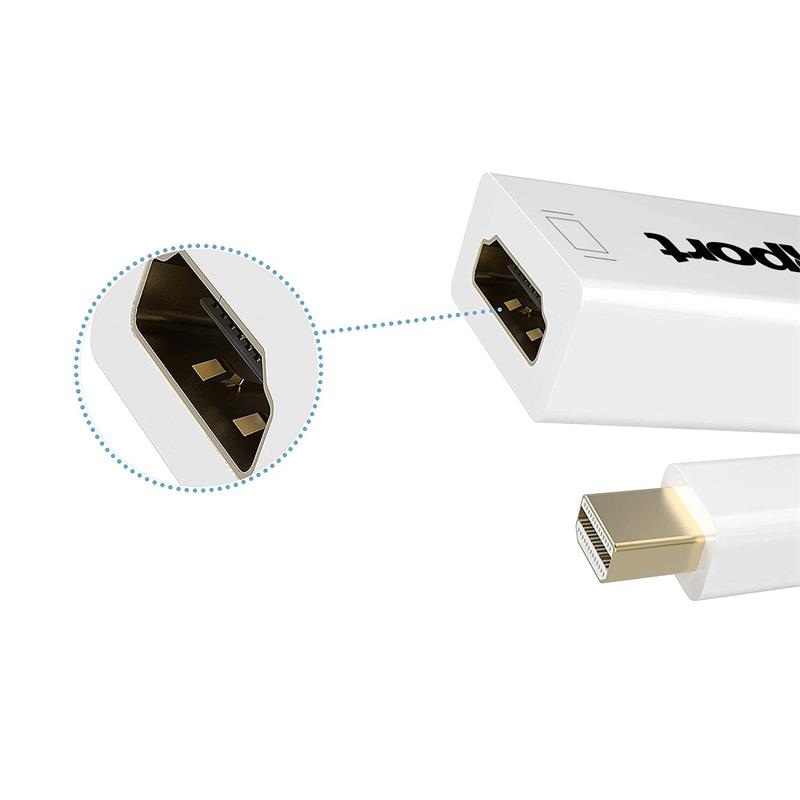 QPORT (Q-DP-HDMI) MINI DISPLAY PORT TO HDMI 4K CEVIRICI - QPORT - görsel 3