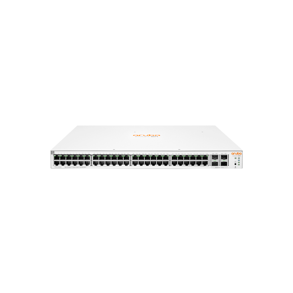 HP Aruba Instant On, JL686B, 1930-48G, 48Port, GigaBit, PoE 370W, 4 Port Gigabit SFP, Yönetilebilir, Rack Mount Switch - Hp
