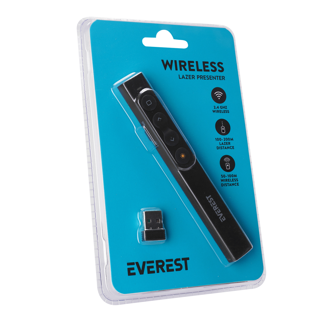 Everest PSN-19, Kablosuz, 2.4Ghz, Profesyonel, Sunum Cihazı - Everest - görsel 5