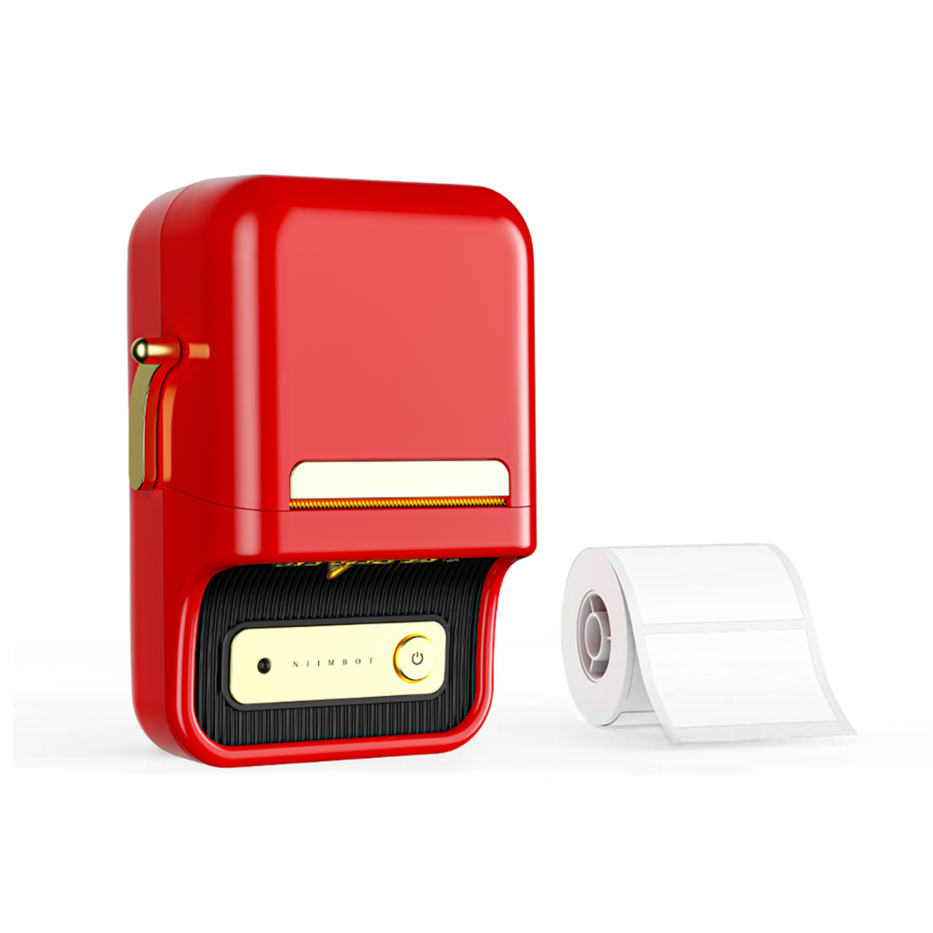 NIIMBOT B21S, Taşınabilir, Mürekkepsiz, Termal Etiket Yazıcı (Bluetooth, Type-C) Kırmızı - Niimbot - görsel 2