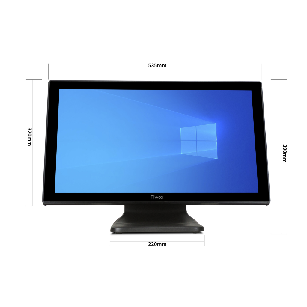 Tiwox TP-3150+, Intel i7 5.Nesil, 21.5" Ekran,  8GB Ram, 128GB SSD, Endüstriyel, Dokunmatik Pos PC - Tiwox