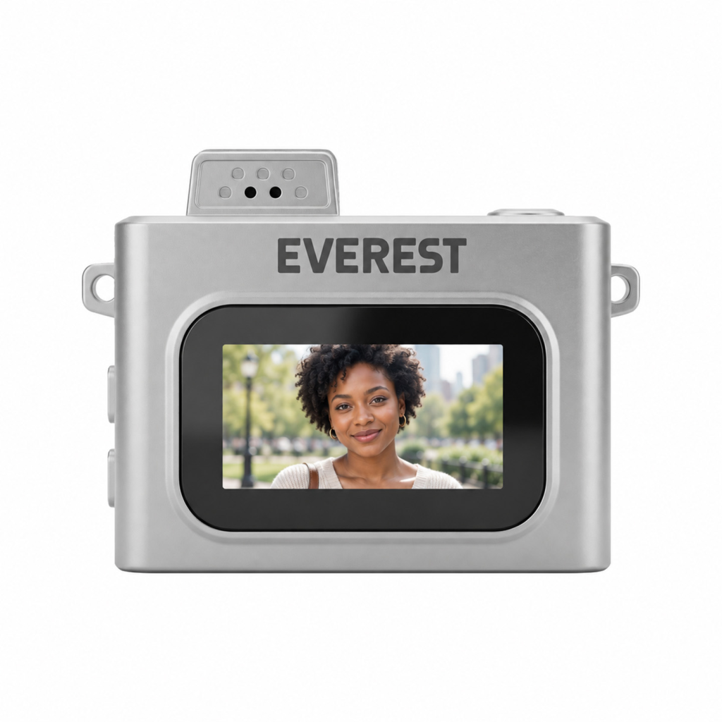 EVEREST ADK1980, Kahverengi, 720P HD, 200mAh Batarya, 1" Ekran, Anahtarlık Askılı, Flashlı, Mini Retro Dijital Kamera - Everest - görsel 5