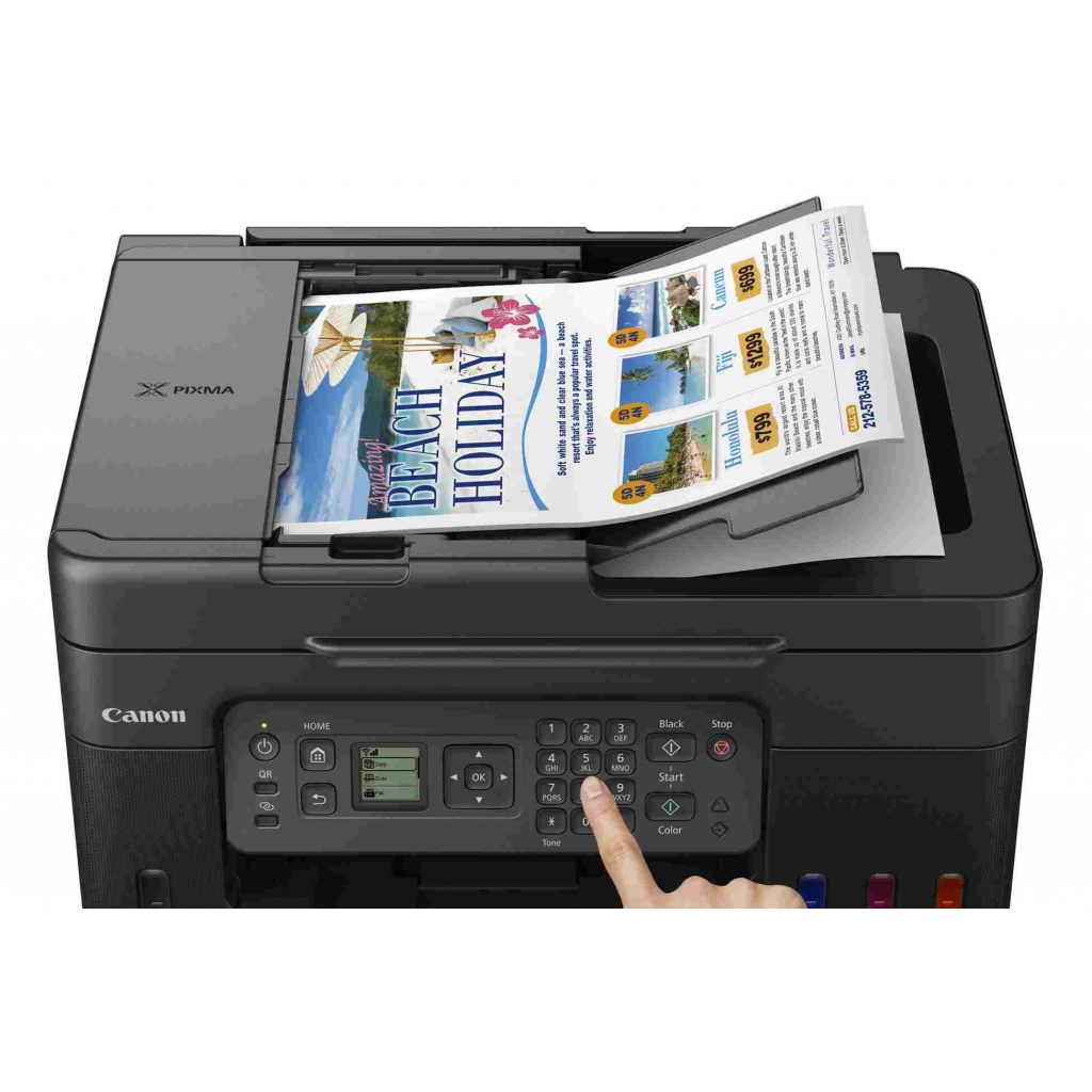 CANON PIXMA G4470, Renkli, Mürekkep Mega Tanklı, Yazıcı, Tarayıcı, Fotokopi, Fax, Wifi, Bulut, ADF, ORİJİNAL MÜREKKEP, TÜRKİYE Distibütör GARANTİLİ - Canon - görsel 2