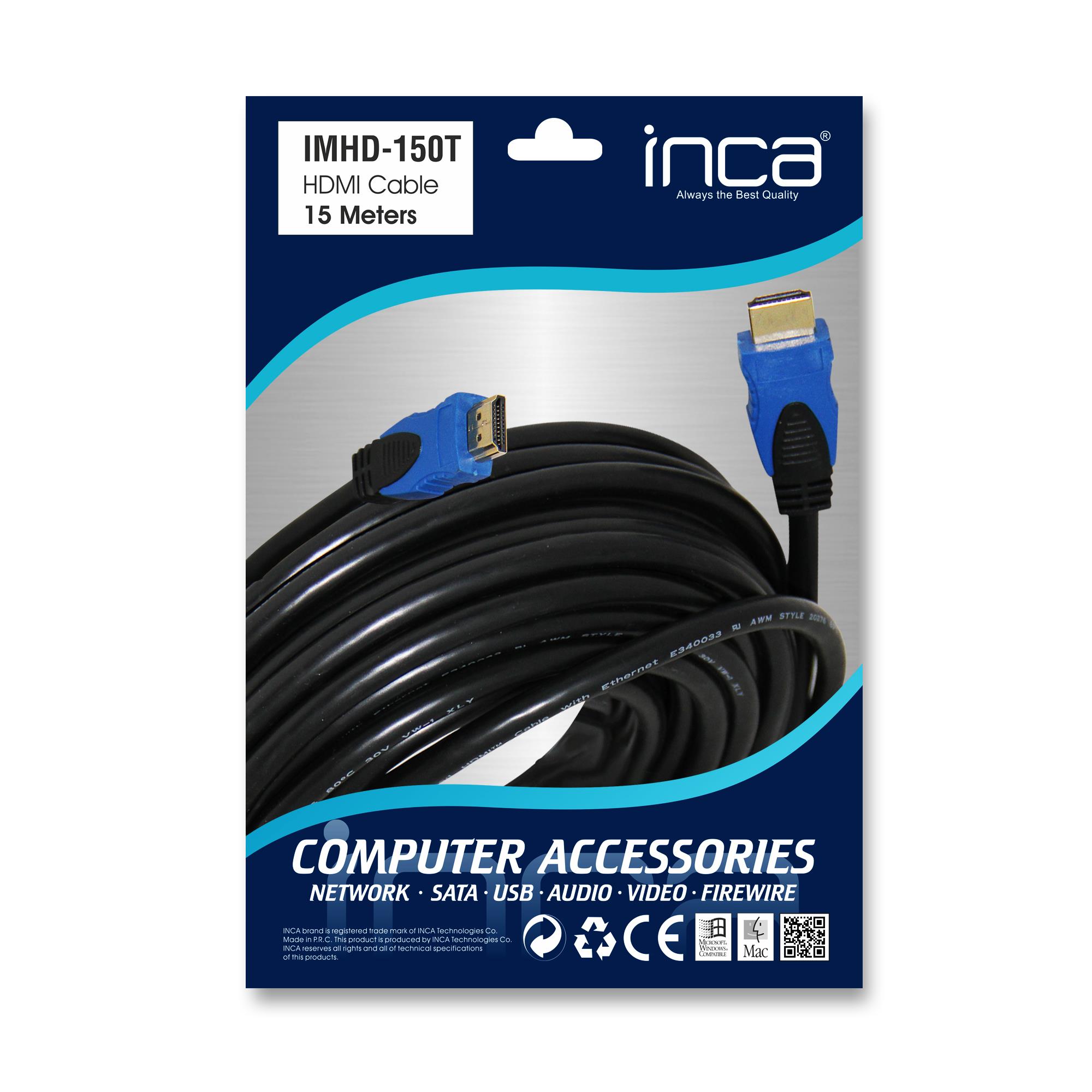 INCA IMHD-150T 15MT 4K 1.4V 3D ALTIN UCLU HDMI KAB. - Inca
