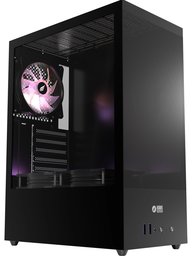 HAWK GAMING HC310-600W 600W RGB MESH MINI TOWER SIYAH GAMING KASA - HAWK