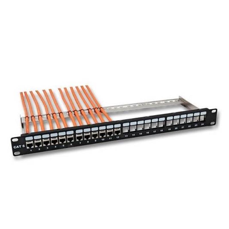 URANIUM 24 PORT UB24-3824L CAT6 BOŞ PATCH PANEL (10C-SB1U24PCAT6URE1A) - Uranium