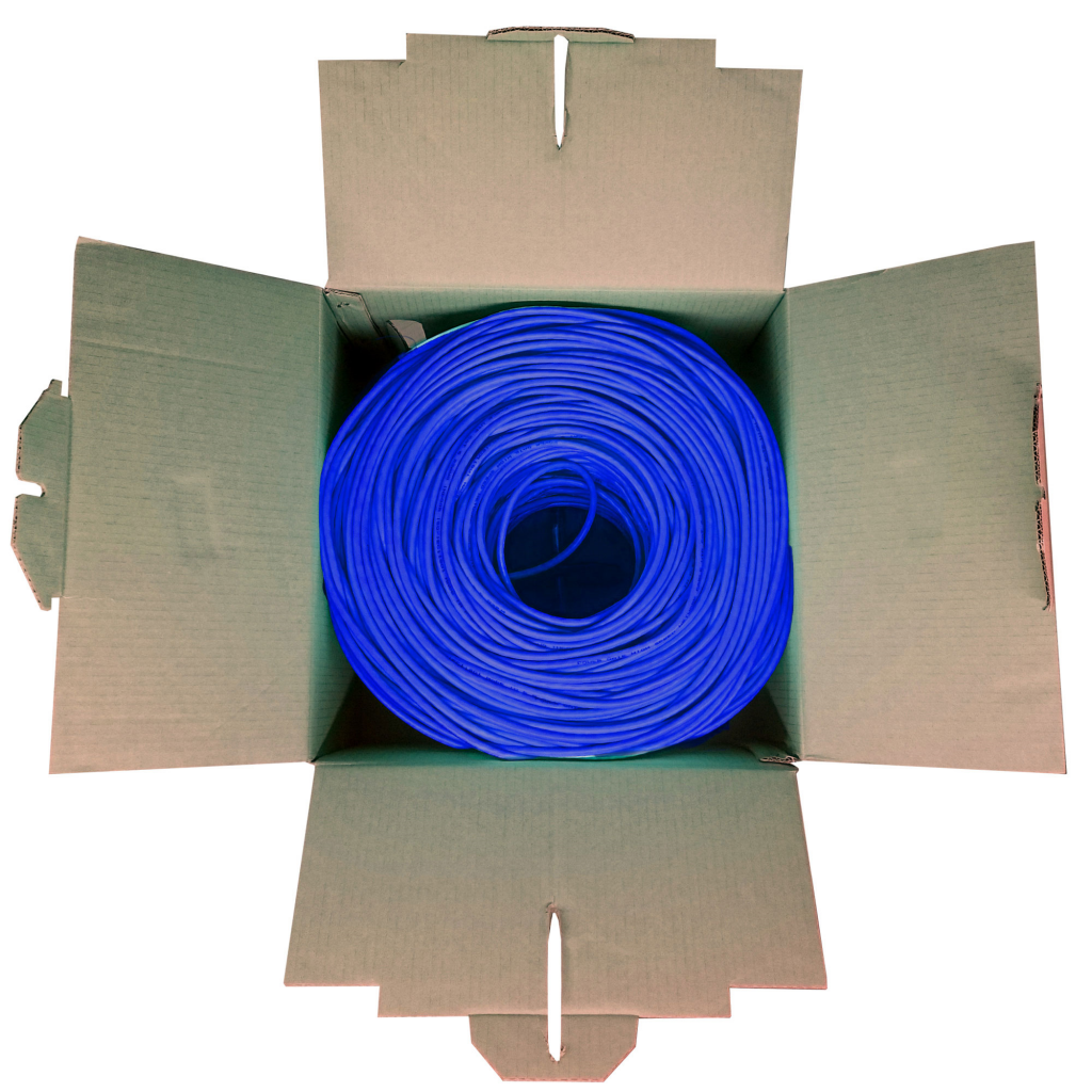 POWERGATE CAT6-BOX-BL, 23AWG 0,57mm, UTP, CAT6 Kablo, 305m, Mavi - PowerGate - görsel 3