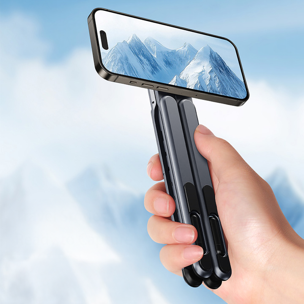FENY FN-MS10, Magsafe, Dönebilen, Ayarlanabilir, Taşınabilir, Katlanır, Telefon-Tablet-Notebook Uyumlu, 8 Kademeli Ayarlanabilir Yükseklik, Alüminyum Stand - Feny - görsel 3