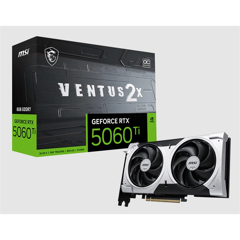 MSI GEFORCE RTX5060TI 8G VENTUS 2X OC PLUS 8GB GDDR7 128BIT 3XDP 1XHDMI EKRAN KARTI - Msi