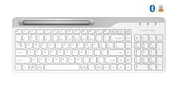 A4 TECH FBK25 KABLOSUZ Q MULTIMEDIA KLAVYE BEYAZ - A4 TECH