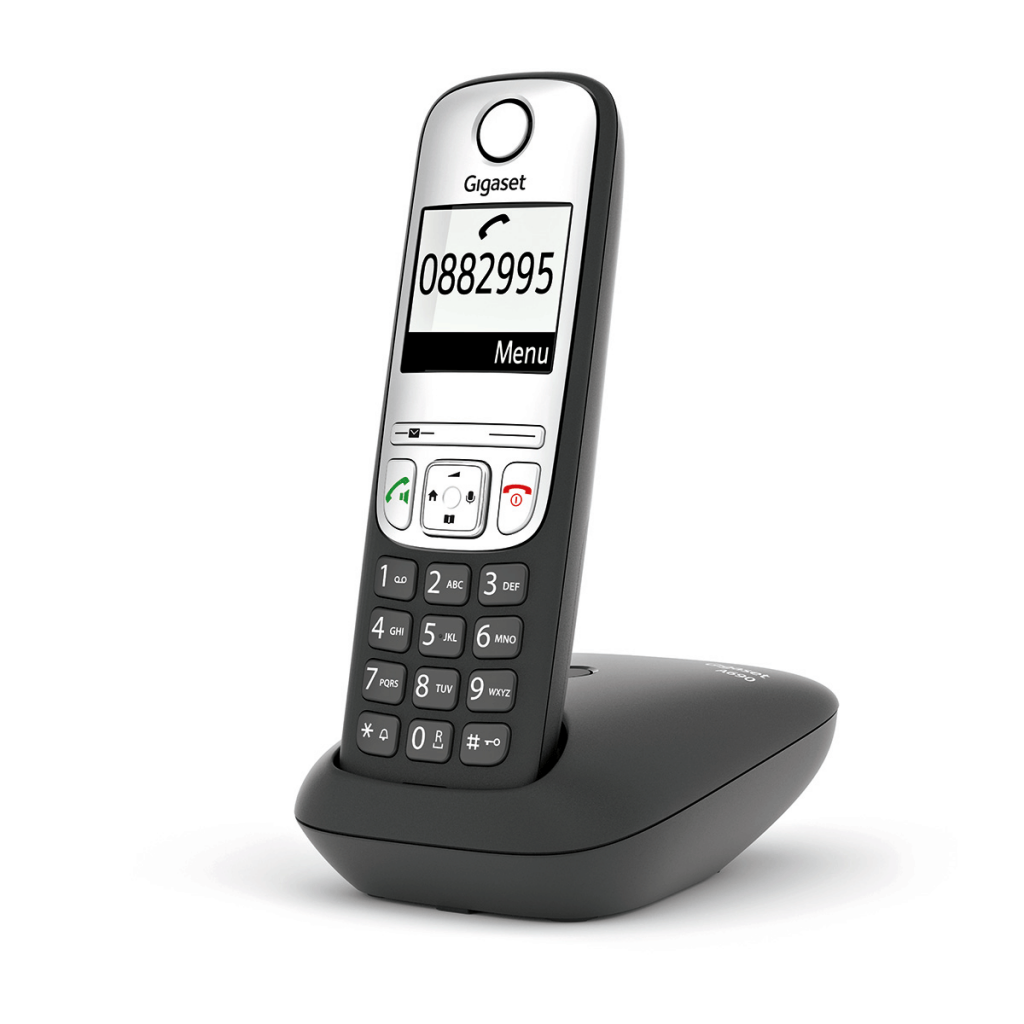 GIGASET A690, Dect Telefon, Siyah, 14 Saat Konuşma, 180 Saat Bekleme, 100 Kişilik Rehber - Gigaset - görsel 3