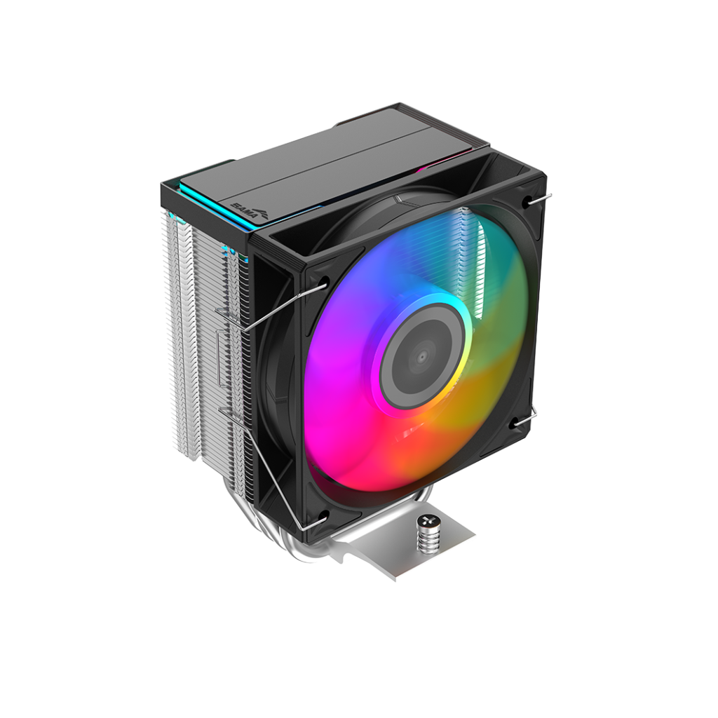 SAMA X40L, Black, 1x100mm ARGB Fan, Kule Tipi Hava Soğutma, 4 adet Gelişmiş Kompozit Isı Borusu, CPU Fan (AMD ve INTEL Tüm işlemciler ile uyumlu) - Sama - görsel 2