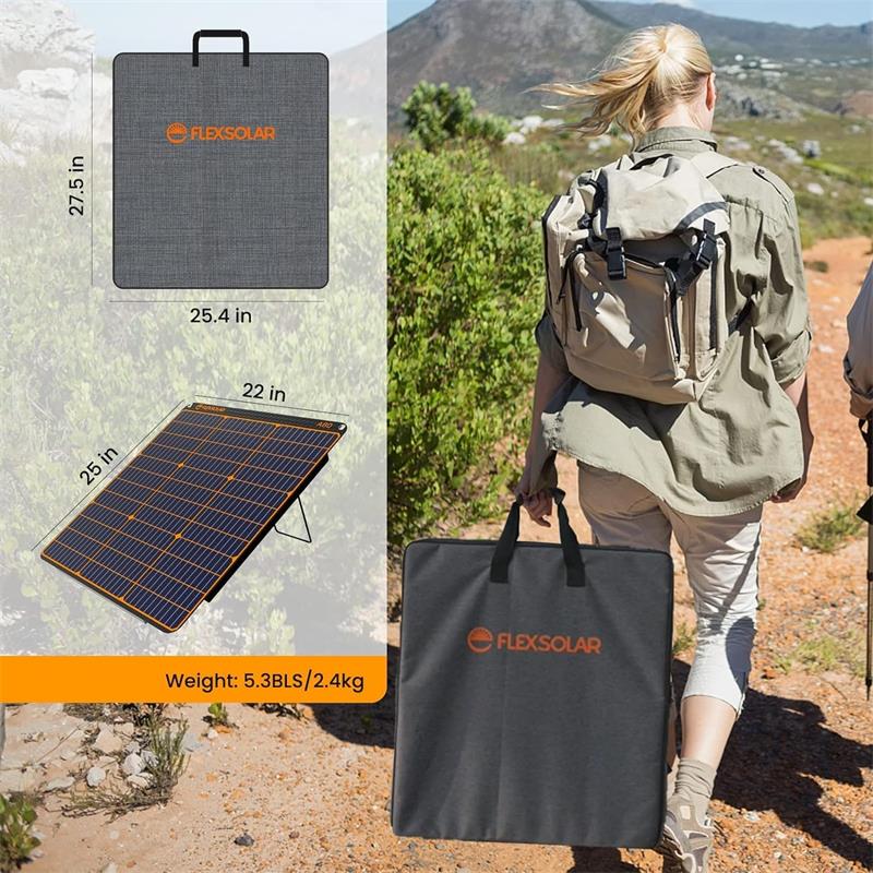 FLEXSOLAR A60 TAŞINABİLİR GÜNEŞ PANELİ 60W - FlexSolar - görsel 3