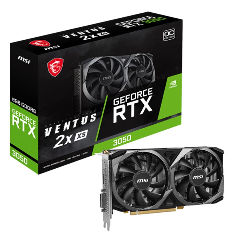 MSI RTX3050 8GB GDDR6 128BIT DP/HDMI/VGA (GEFORCE RTX 3050 VENTUS 2X XS 8G OC) - MSI - görsel 2