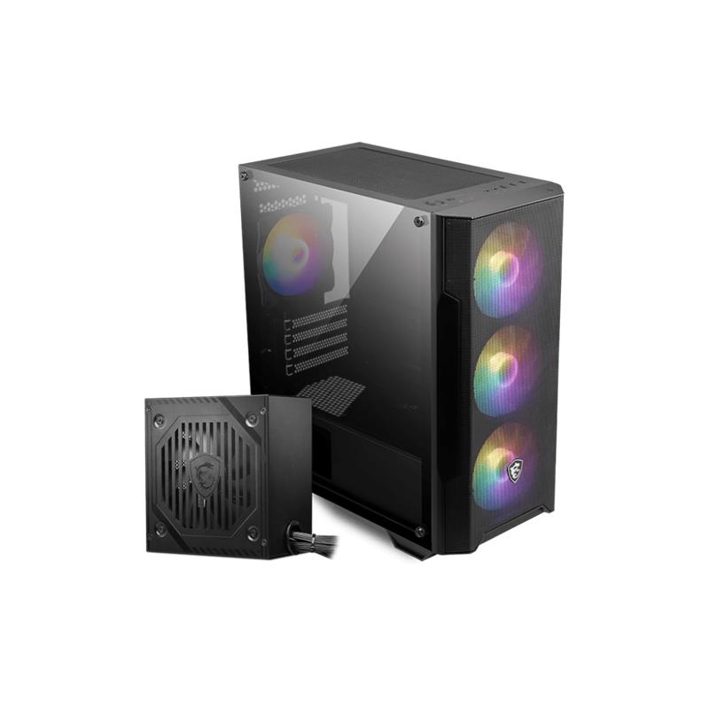MSI MAG FORGE M100A D60 600W 80+ 4x12CM ARGB FAN mATX KASA - MSI - görsel 3