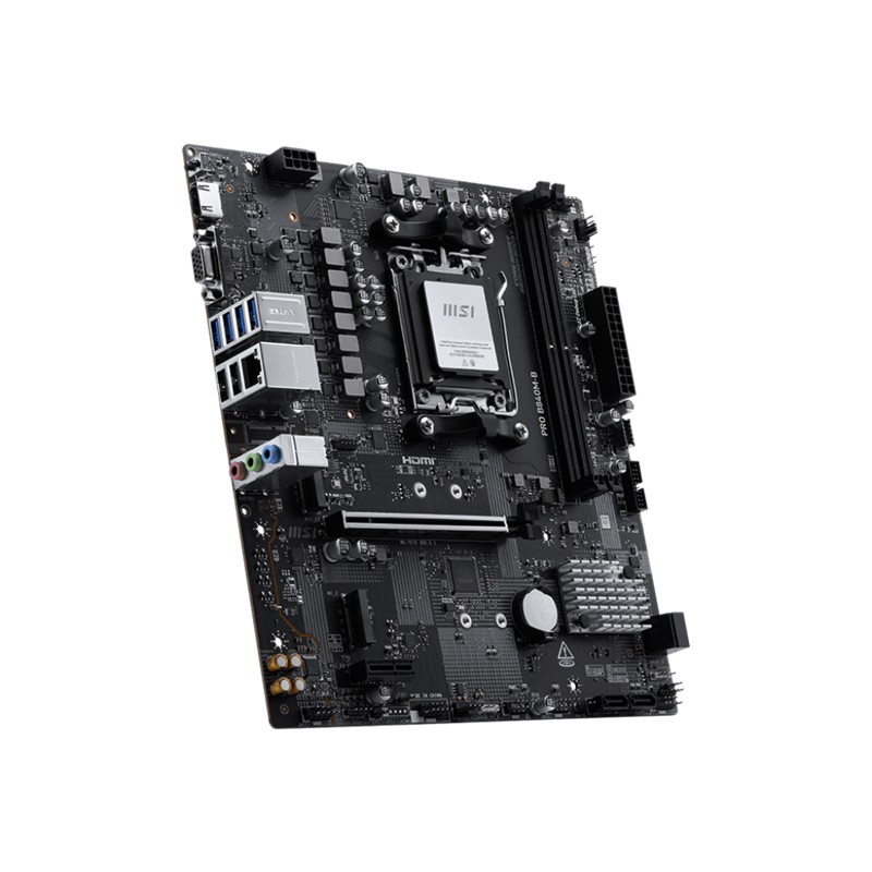 MSI PRO B840M-B DDR5 8000MT/S 1XHDMI 2XM.2 USB-C MATX AM5 (AMD AM5 9000/8000/7000 SERİLERİ İLE UYUMLU) - Msi - görsel 3