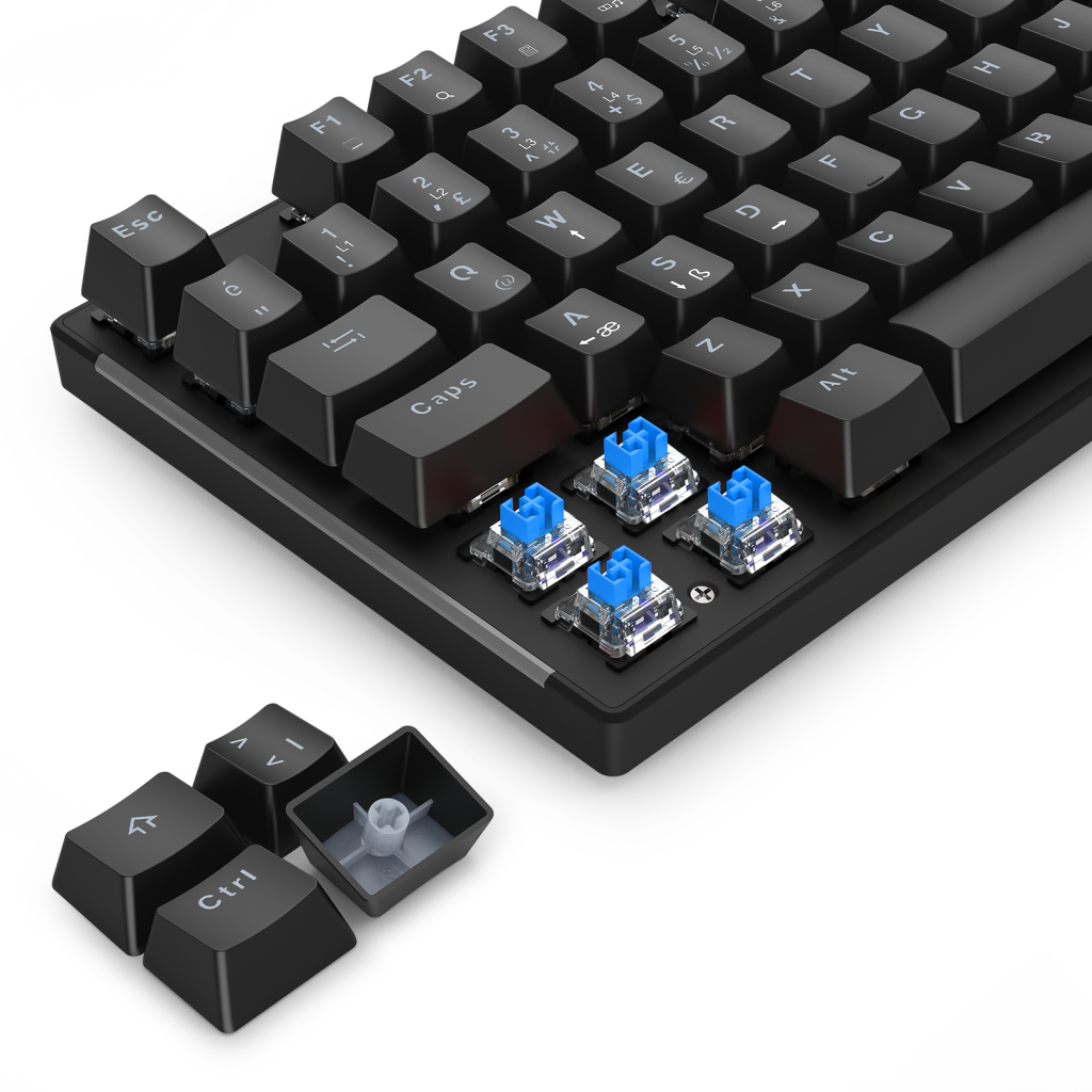 T-DAGGER NAXOS, T-TGK310-BL, USB Kablolu, Türkçe Q, Rainbow Backlight, Blue Mekanik Switch, 104 Tuşlu, Gaming Klavye - T-Dagger - görsel 5