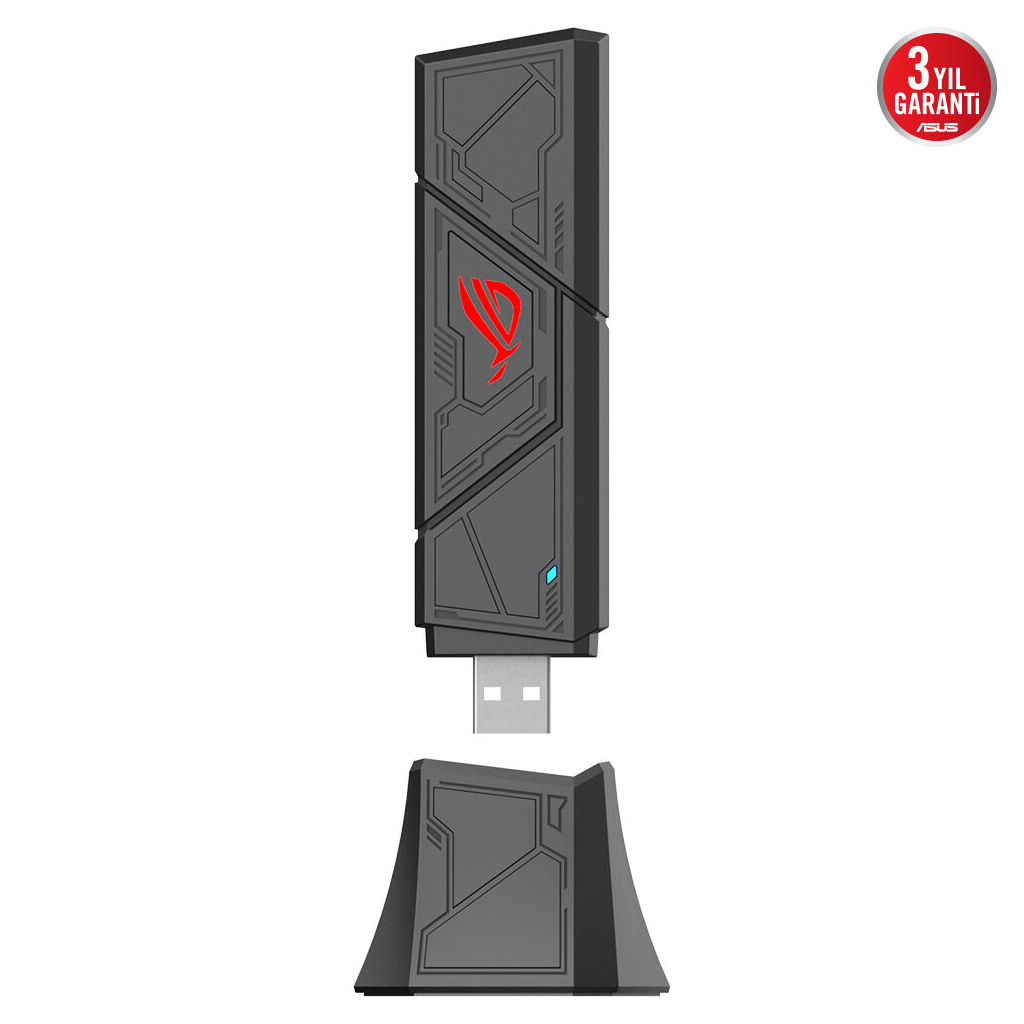 ASUS ROG USB-BE92,WIFI7, BE9400, 2882-2882-688Mbps 6GHz-5GHz-2.4GHz, 4096-QAM Desteği, WPA3 Usb Ağ Adaptörü - Asus - görsel 2