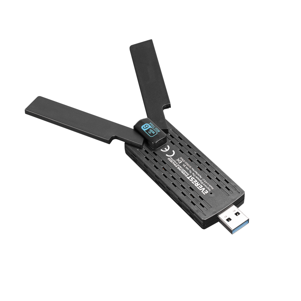 EVEREST EWA1800, 1800Mbp, 2.4Ghz ve 5Ghz Dual Band, WIFI 6, 2x3.5dbi Anten, USB3.0, WIRELESS ETHERNET - Everest - görsel 2