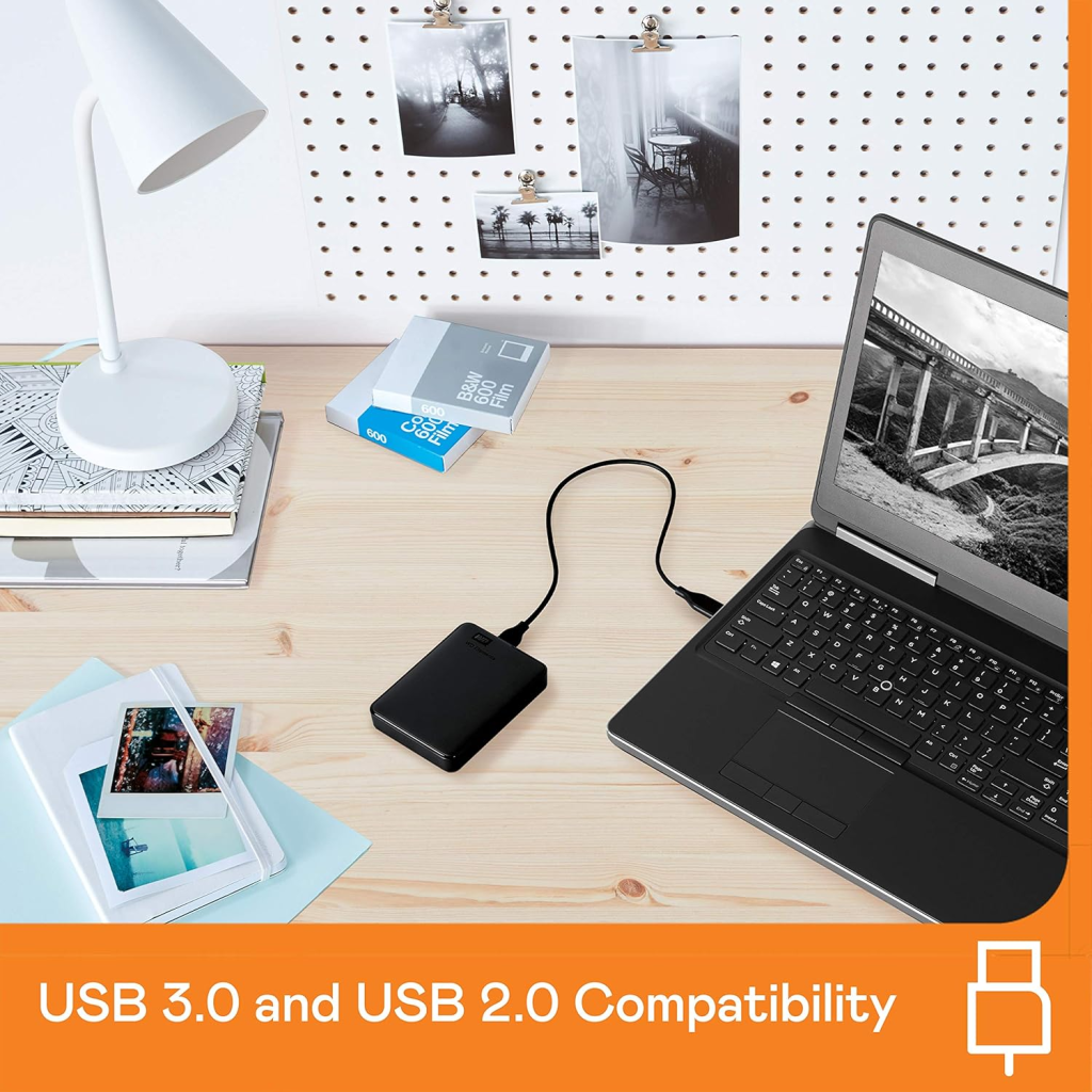 WD WDBU6Y0050BBK-WESN, Elements, 5TB, 2.5", USB3.0, Taşınabilir, Harici HDD, Siyah (Türkiye Distribütörü Garantili) - Western Digital - görsel 5