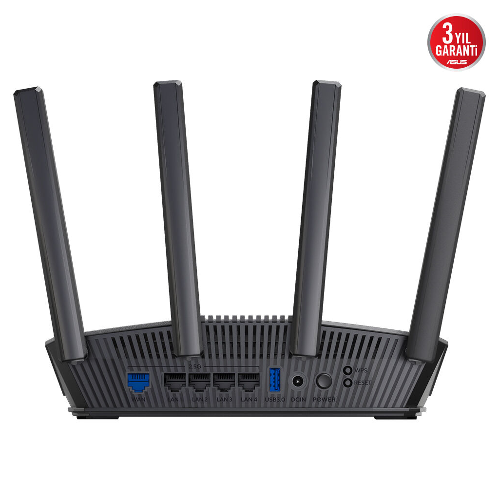 ASUS RT-BE82U, BE6500, 4 Port, 6500Mbps, Dual Band, WİFİ 7, AiMesh, AiProtection Pro, Gigabit Extendable Router - Asus - görsel 4