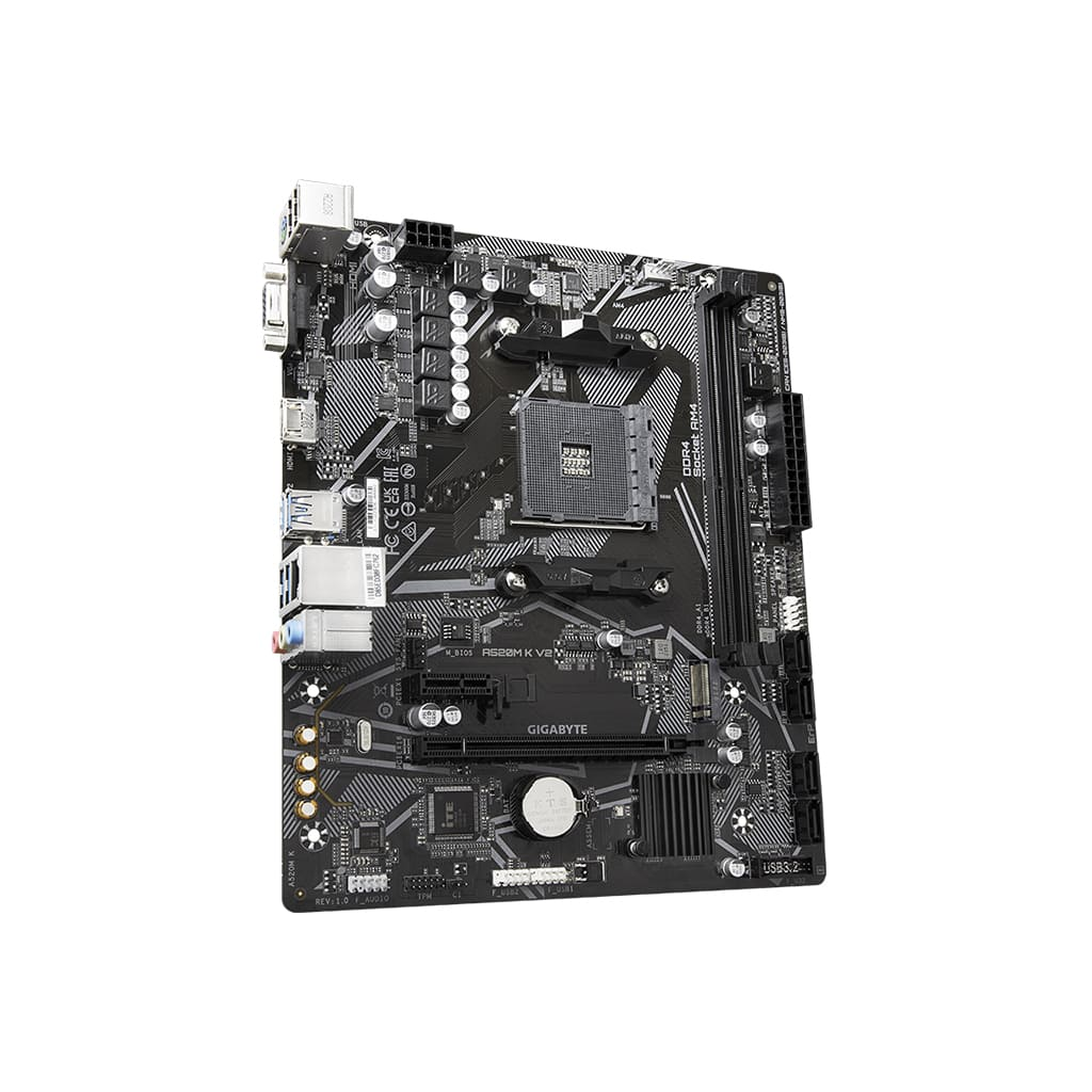 GIGABYTE A520M K V2 1.0 A520 DDR4 Vga GLan mATX HDMI M2 USB3.1 AM4 AMD Anakart - GIGABYTE - görsel 4