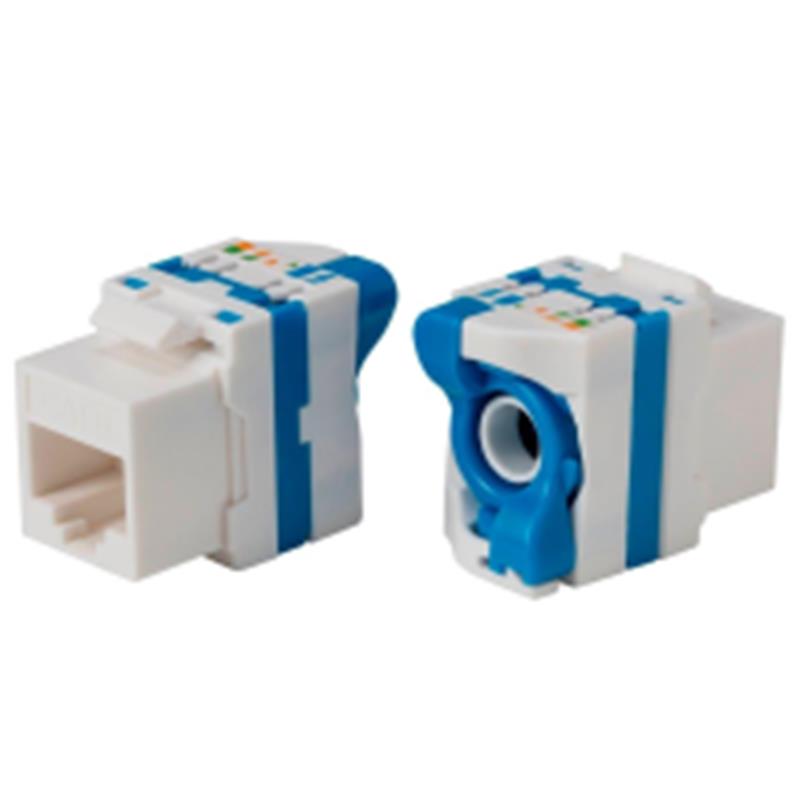 URANIUM KJ-UC6-18056DB CAT6 UTP 180 DERECE ÇEVİRMELİ KEYSTONE JACK MAVİ RENK - Uranium