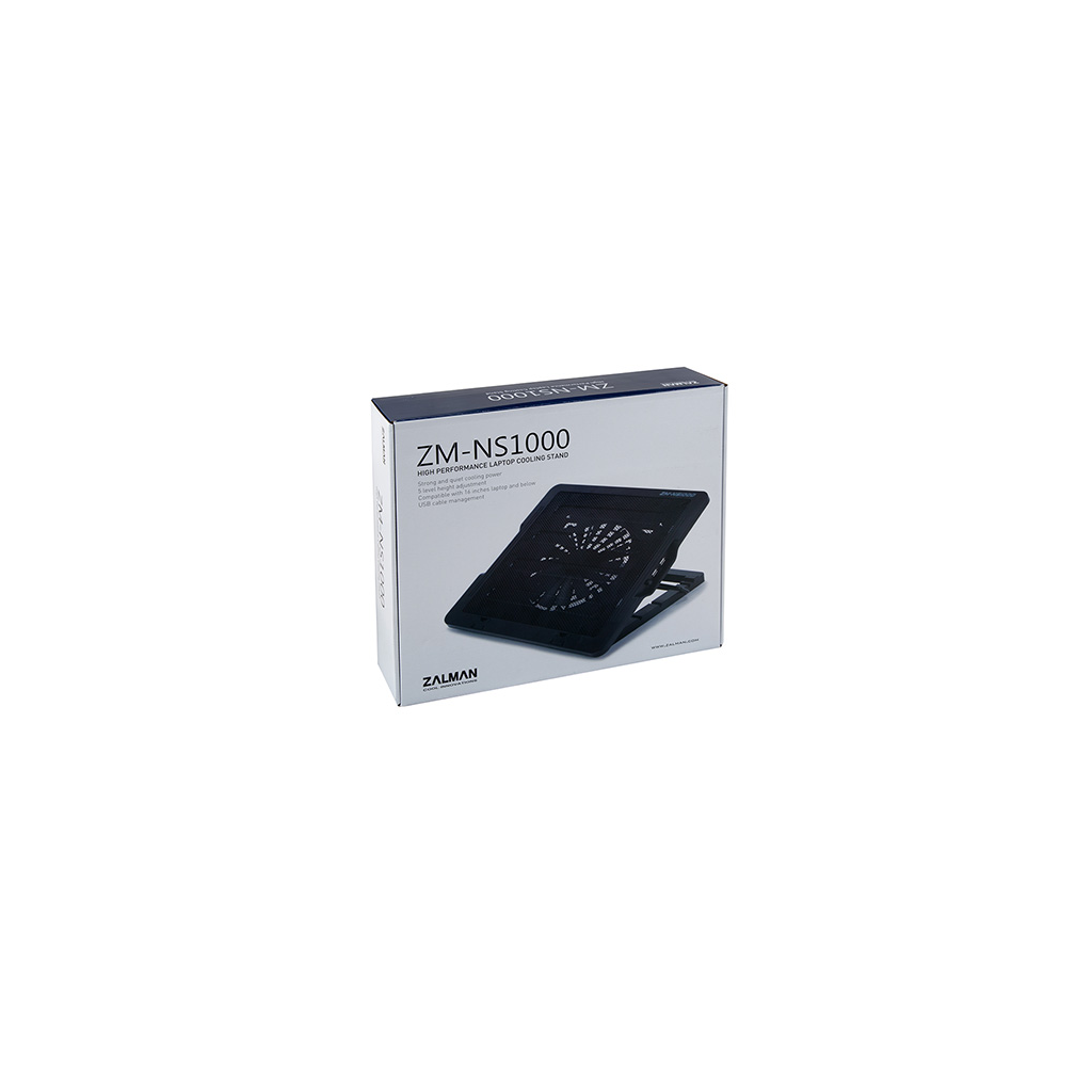 ZALMAN NS1000, 16", 18cm Fan,  5 Kademeli Ayarlanabilir Yükseklik, Notebook Soğutuculu Stand - Zalman - görsel 5