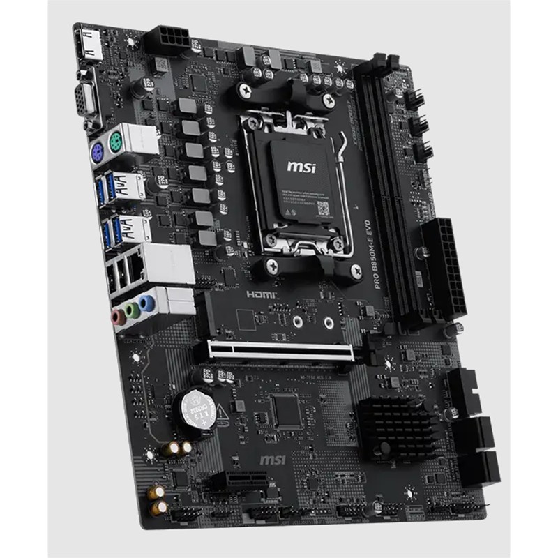 MSI PRO B850M-E EVO DDR5 8200MHZ 1XVGA 1XHDMI 1XM.2 USB MATX AM5 (AMD AM5 9000/8000/7000 SERİLERİ İLE UYUMLU) - Msi - görsel 3