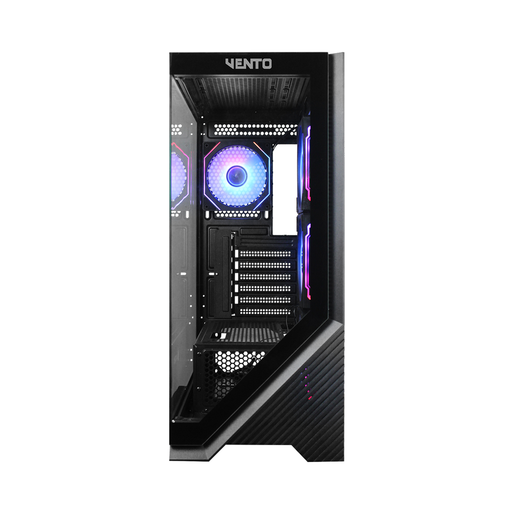 VENTO VG4202FLA, 850W, 80 Plus Siyah,  Temperli Cam, RGB, Mesh, ATX, Akvaryum Tipi, GAMING KASA - Vento - görsel 2