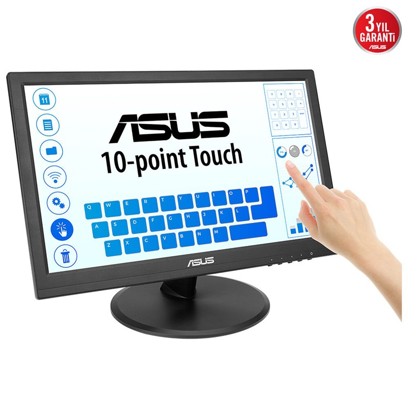 ASUS VT169HE 15.6" 1920x1080 5MS 60HZ IPS HDMI/VGA DOKUNMATIK EYECARE VESA - ASUS - görsel 4