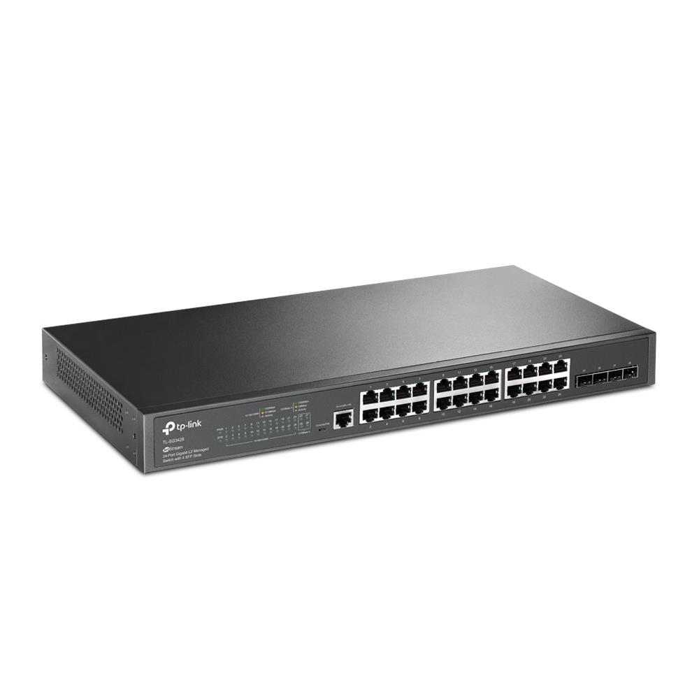 TP-LINK OMADA TL-SG3428 24 PORT GIGABIT+4XGIGABIT SFP UPLINK L2+ YÖNETİLEBİLİR RACKMOUNT SWITCH - Tp-Link - görsel 2