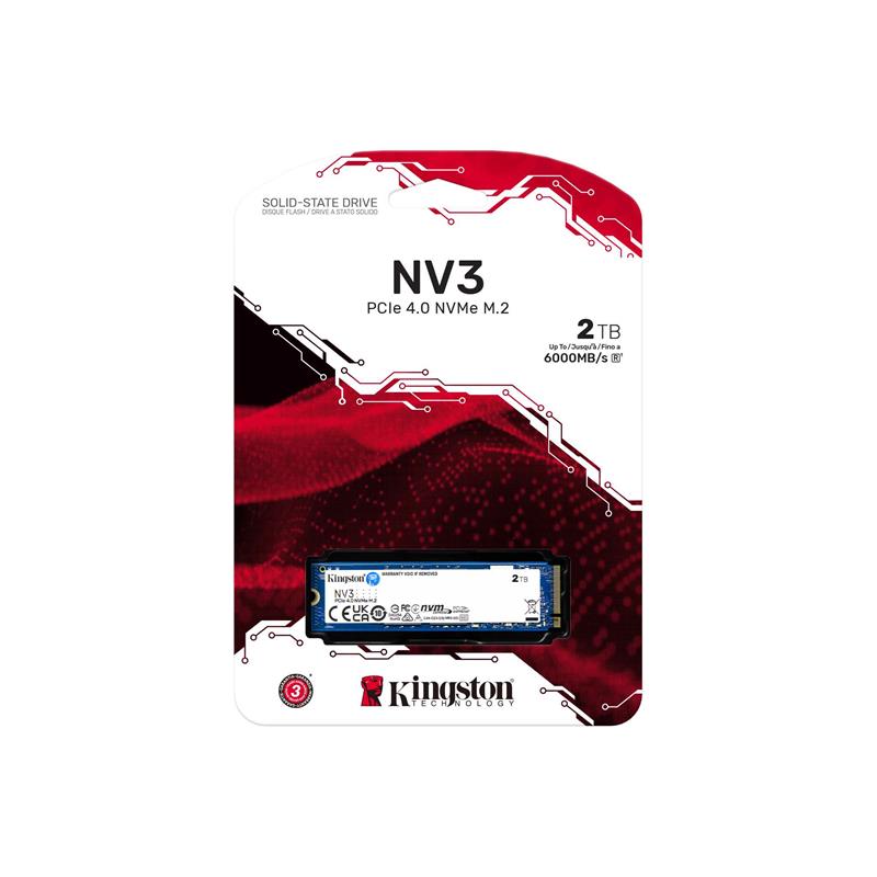 2 TB KINGSTON NV3 M.2 NVME PCIE GEN4 6000/5000MBS SNV3S/2000G - Kingston - görsel 3