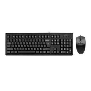 A4 TECH KM-72620D Q Türkçe USB Standart Siyah Klavye+ Mouse - A4 TECH