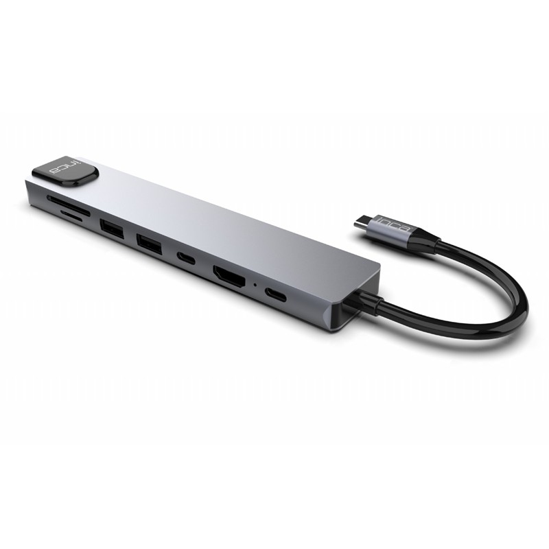 INCA ITPC-7T 8 Port Type-C Hub+Çevirici Aluminyum Çoklayıcı - INCA - görsel 3